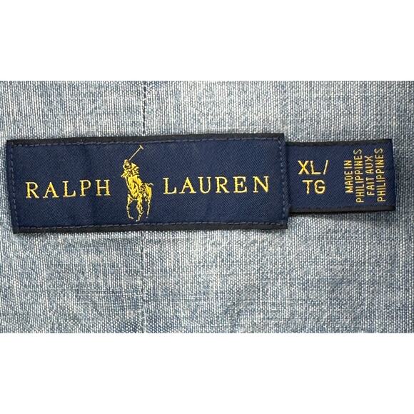 Polo Ralph Lauren Indigo Chambray Shirt XL - Picture 5 of 7